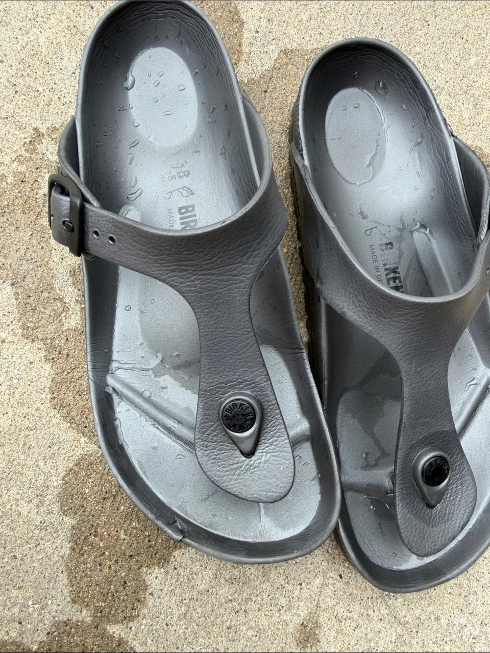Birkenstock Kids Black EVA Thong Sandals